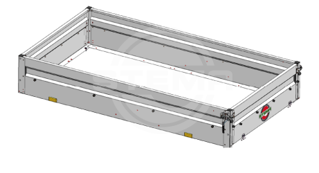 Bordwandaufsatz 36 cm hoch für Fachhandelsanhänger FT 750 & 850 kg Anhänger